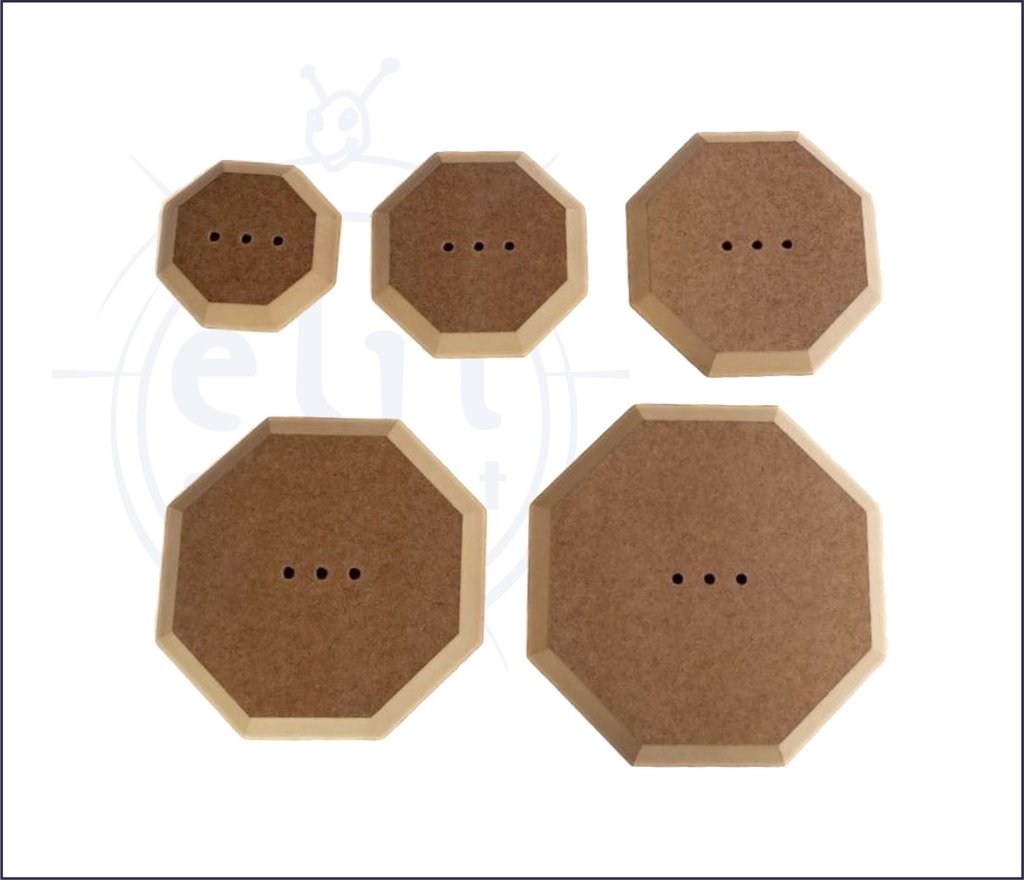 KA 1007 SEKİZGEN AHŞAP TABAK ÇANAK KALIBI